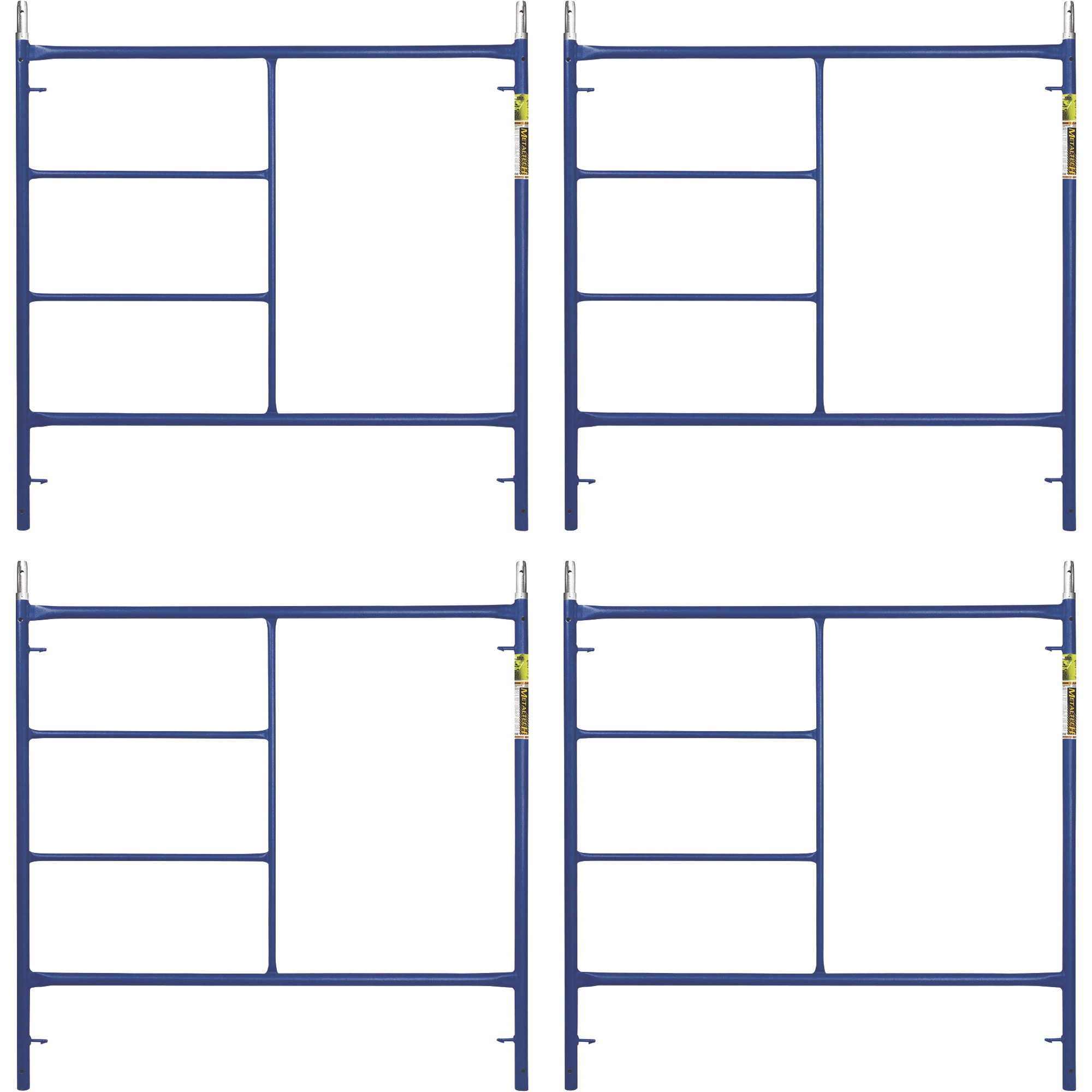 Metaltech Saferstack 5ft. x 5ft. Mason Scaffold Frame, 4-Pack, Model# M-MF6060APSK4